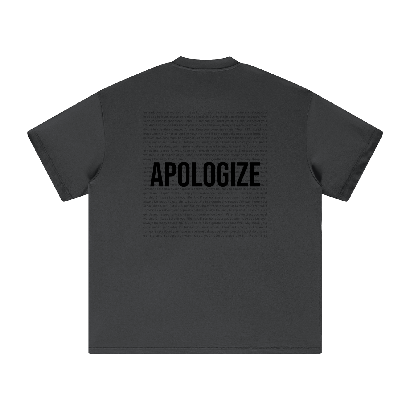 Apologize Scripture Earth Tone Tee