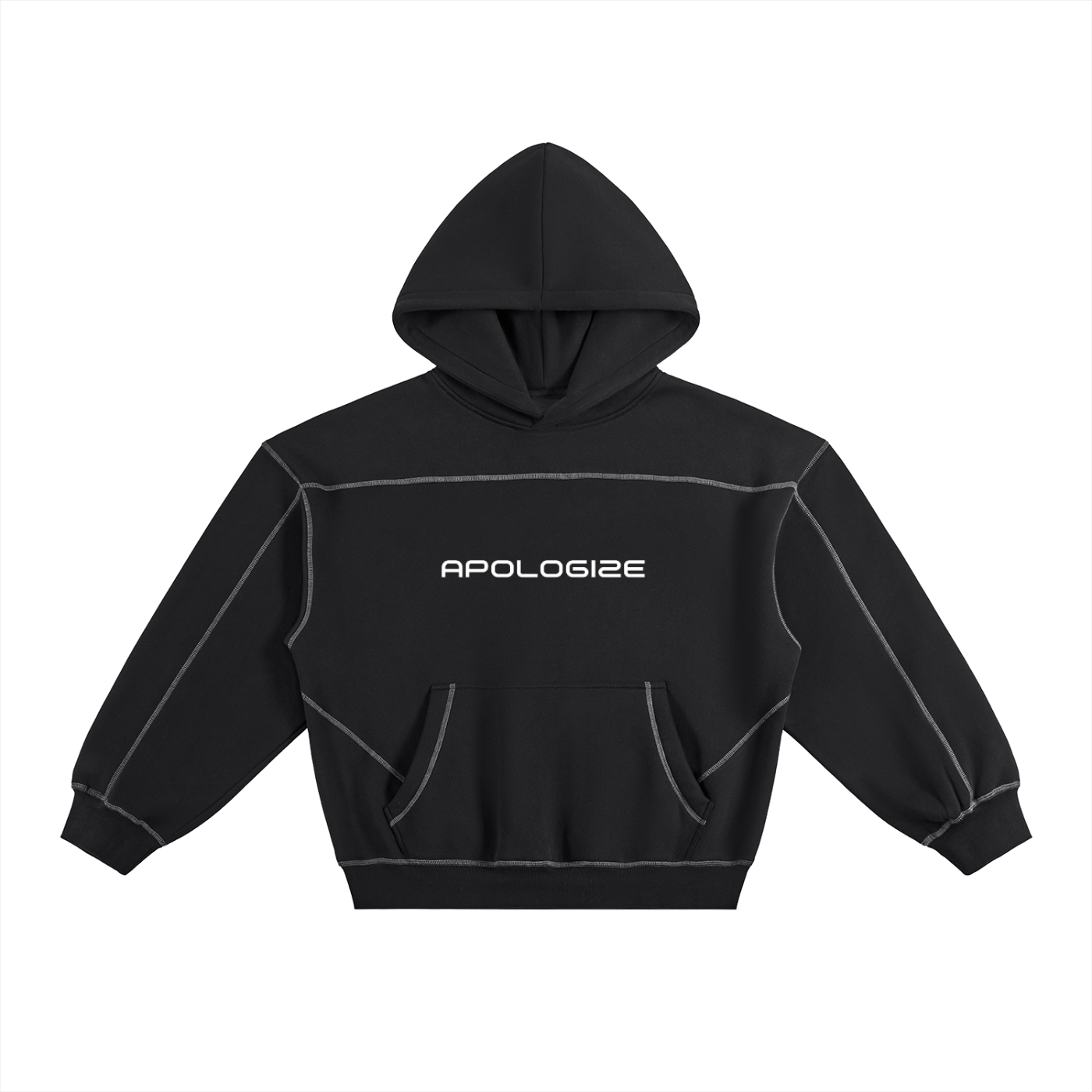 Apologize Barcode Pullover Hoodie