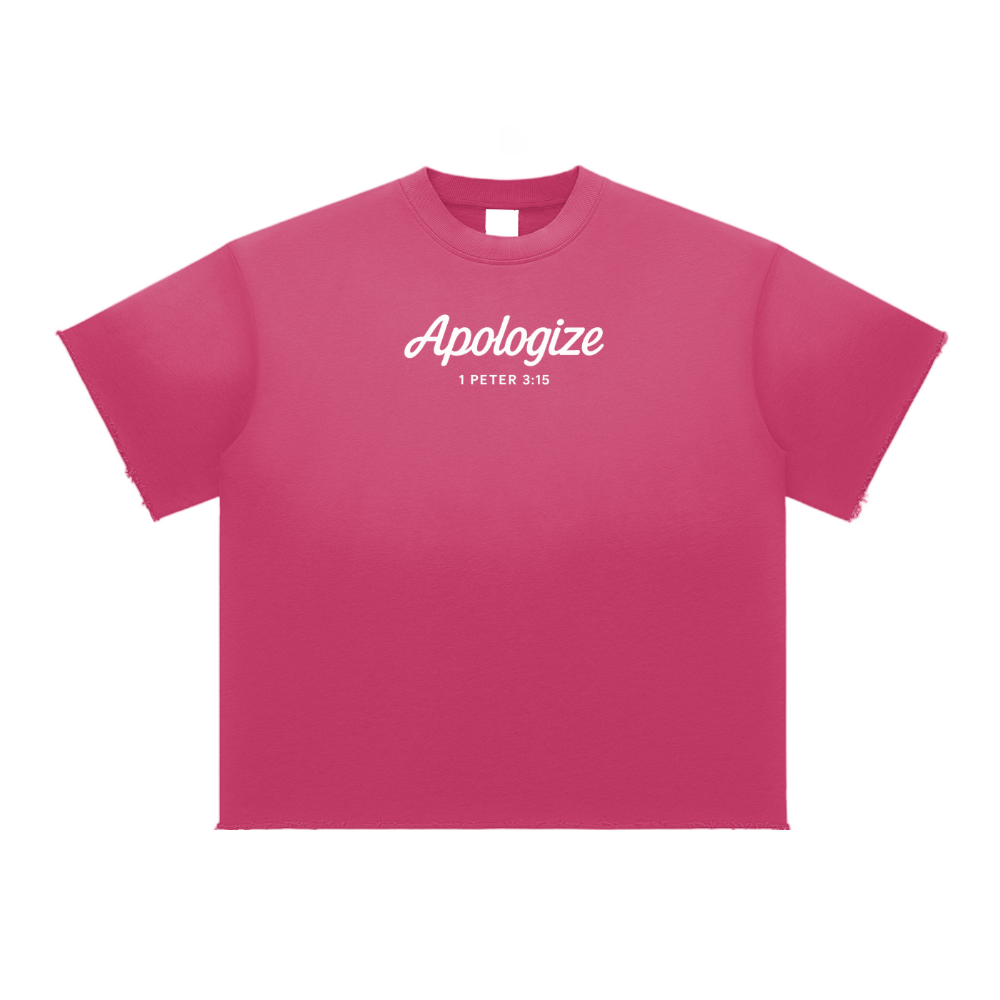 Apologize Faded Raw Edge Tee