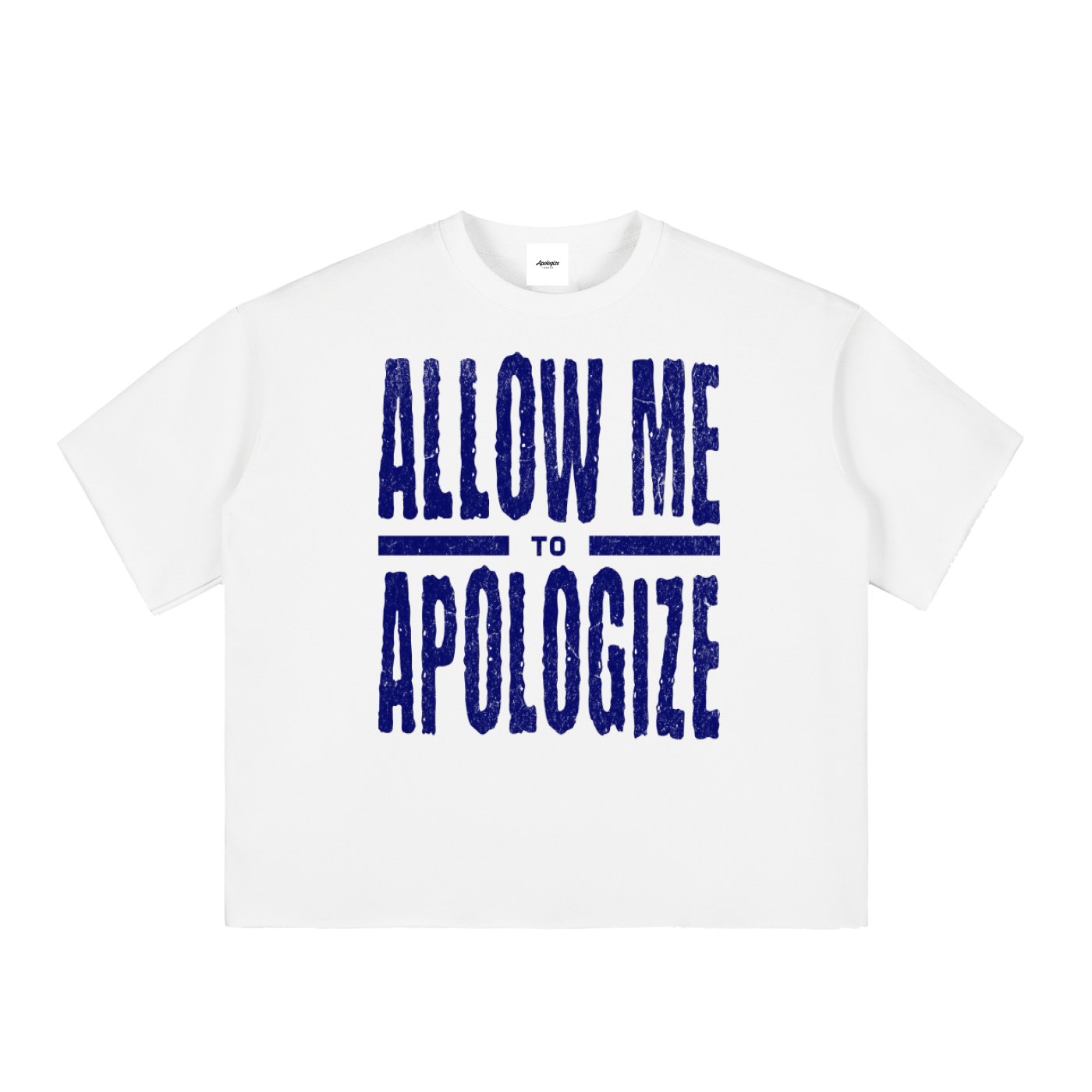“Allow Me To Apologize” Cropped Tee
