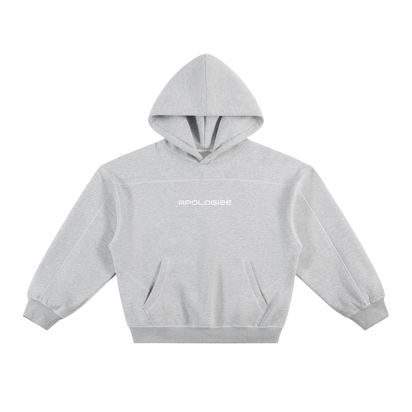 Apologize Cropped Barcode Hoodie