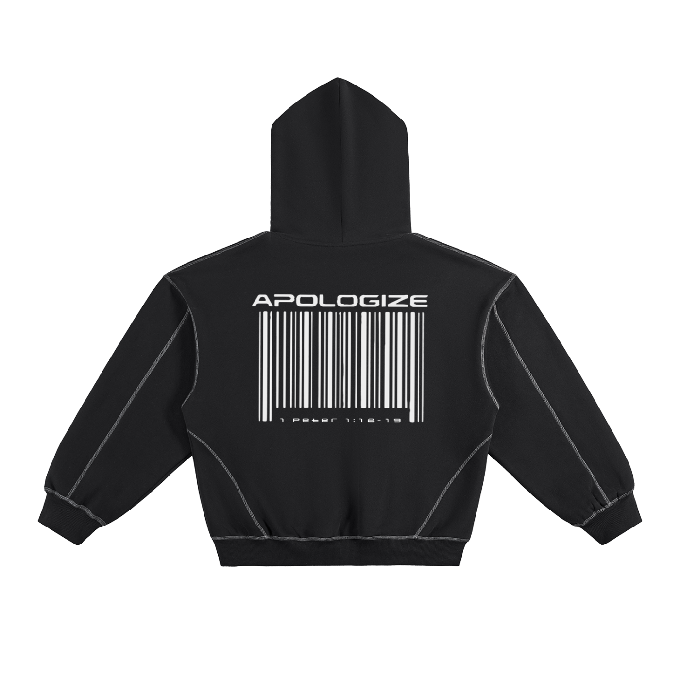 Apologize Barcode Pullover Hoodie