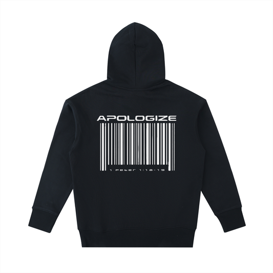 “Purchased” Oversized Barcode Hoodie