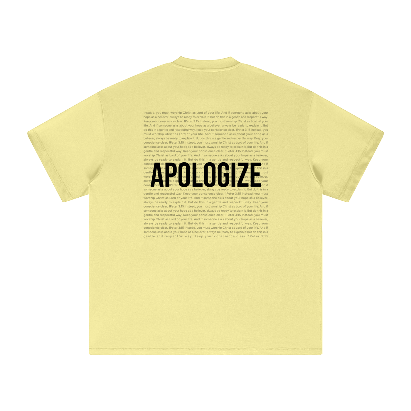 Apologize Scripture Earth Tone Tee