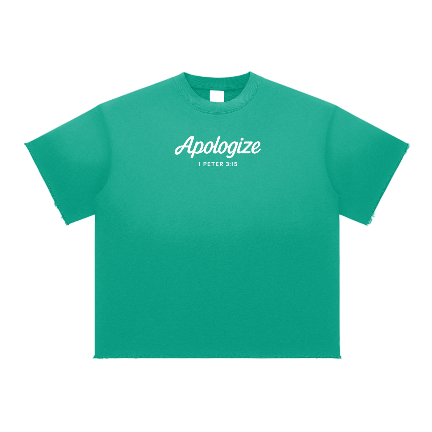 Apologize Faded Raw Edge Tee