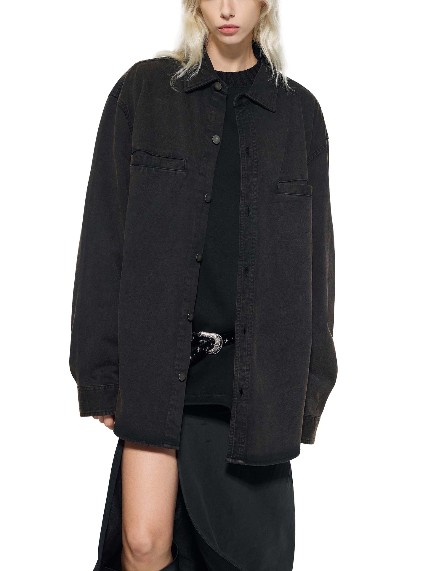Allow Me To Apologize Denim Shirt